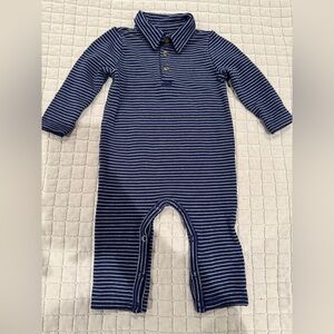 Little Sleepies striped romper